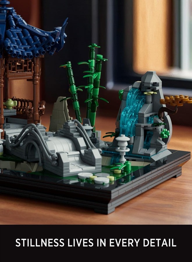 Nifeliz Chinese Garden Building Set, Aesthetic Display Model for Home or Office Décor, Ideal Gift for Gardening and Mindfulness Enthusiasts (1877 PCS, NF10311) - Image 5